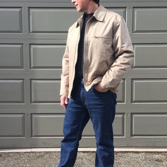 Tan London Fog men's jacket size M - Picture 1 of 9